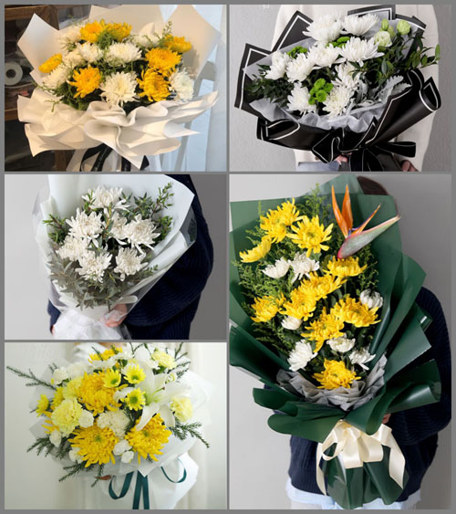 山东潍坊青州市庙子镇白事花束代送